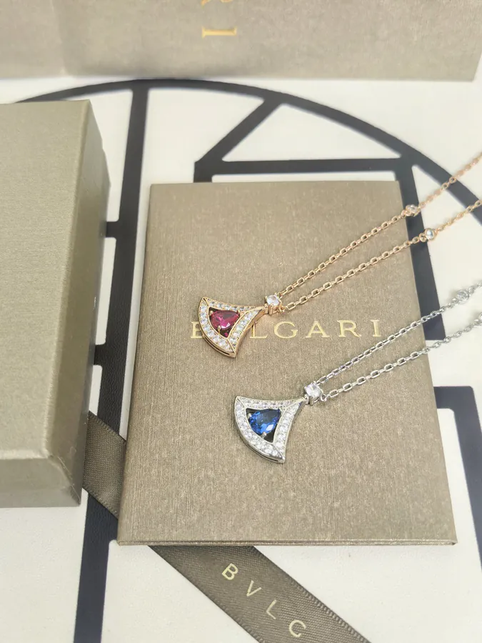 Bulgari Blue Sapphire Diamond Necklace
