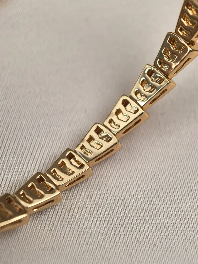 Bulgari Double Serpent Semi Diamond Spring Bracelet