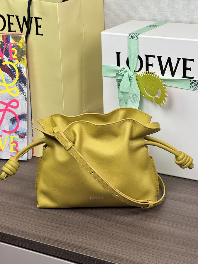 Flamenco Mini Glitter Bag Crayon Yellow