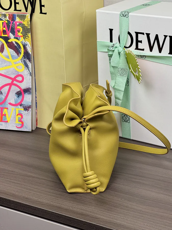 Flamenco Mini Glitter Bag Crayon Yellow