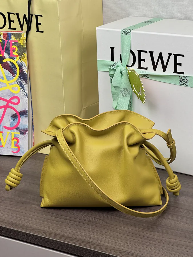 Flamenco Mini Glitter Bag Crayon Yellow