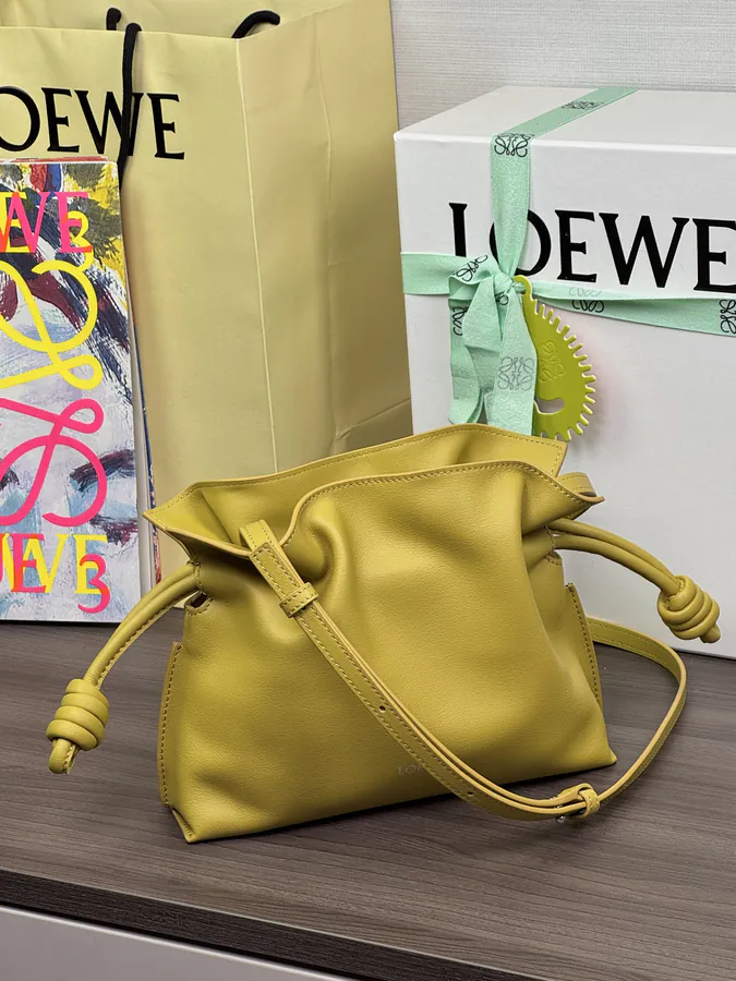 Flamenco Mini Glitter Bag Crayon Yellow