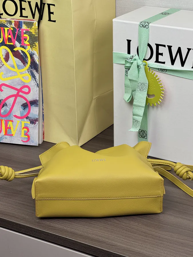 Flamenco Mini Glitter Bag Crayon Yellow