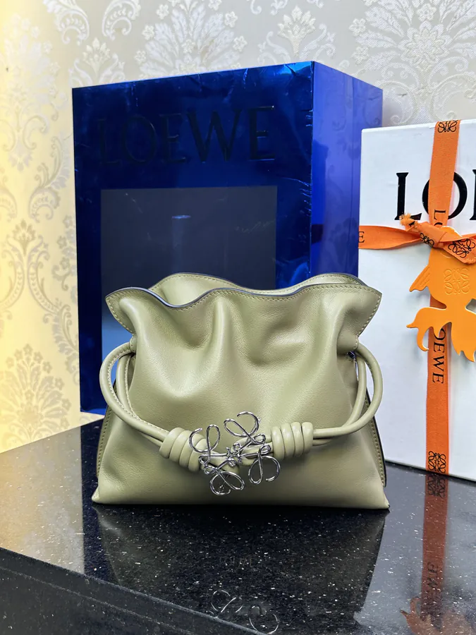 Flamenco Mini Bag with Gold Logo and Adjustable Strap