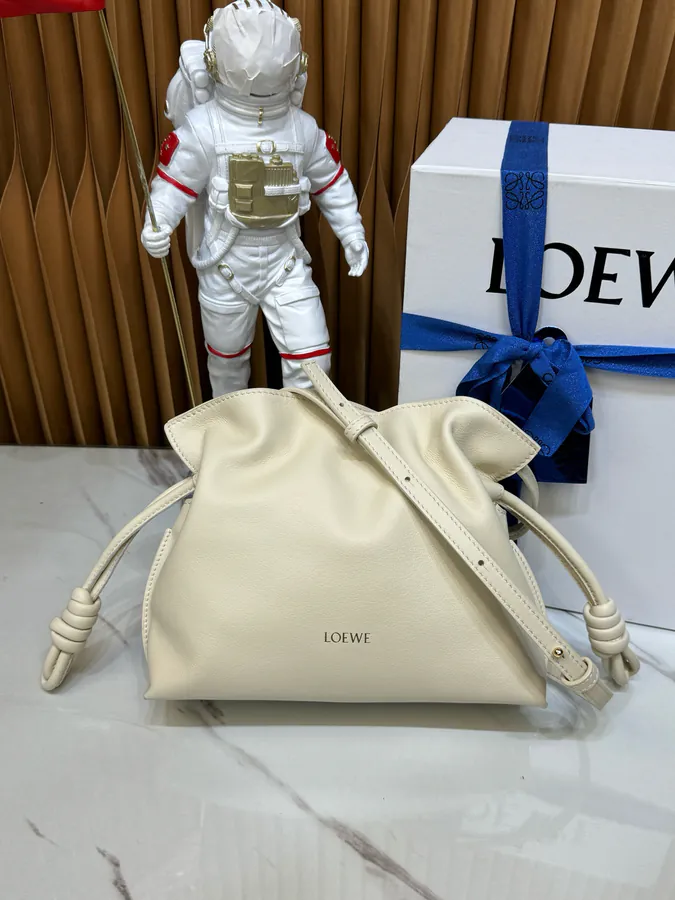 Flamenco Mini Bag with Gold Logo and Adjustable Strap