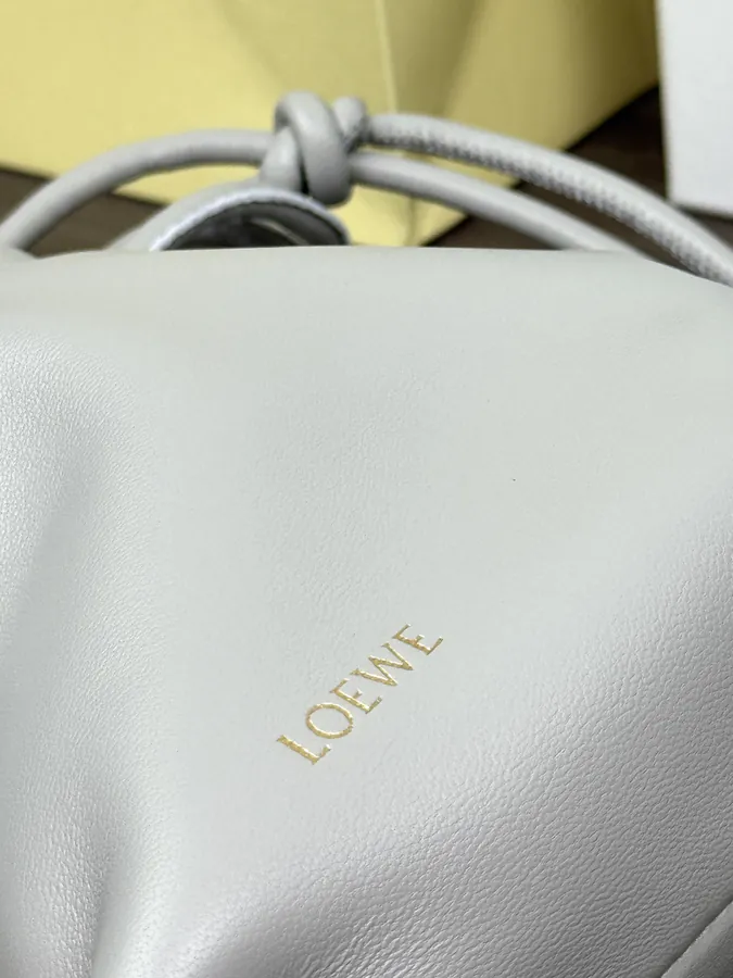 Mini Chain Bucket Bag in Flamenco Calfskin