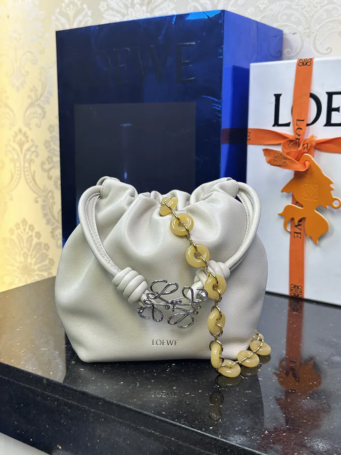 Flamenco Purse Mini Chain Bag in Genuine Leather