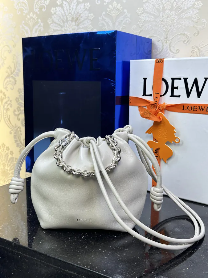 Flamenco Purse Mini Chain Bag in Genuine Leather