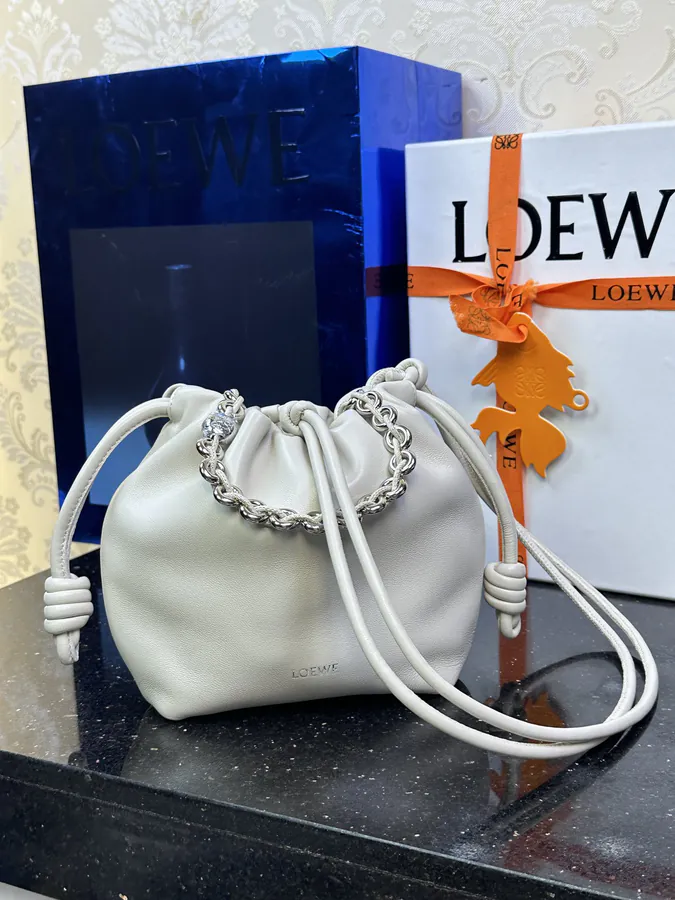Flamenco Purse Mini Chain Bag in Genuine Leather