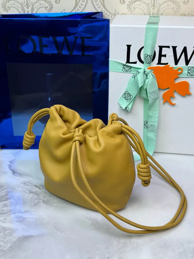 Flamenco Purse Mini Chain Bag in Desert Yellow