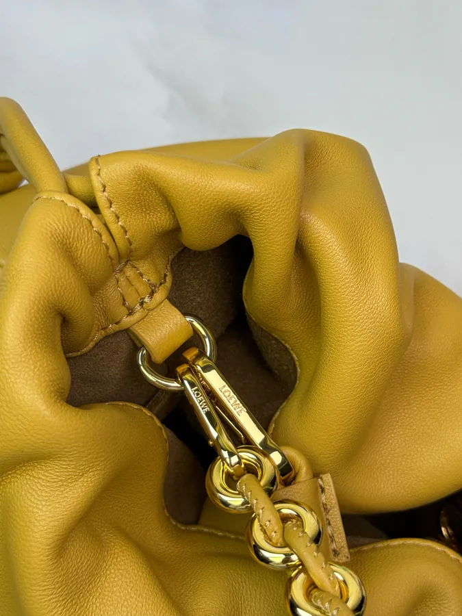 Flamenco Purse Mini Chain Bag in Desert Yellow