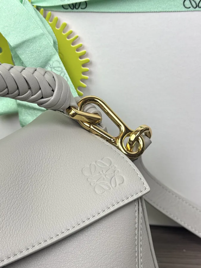 New Handwoven Wristlet Silver Gray