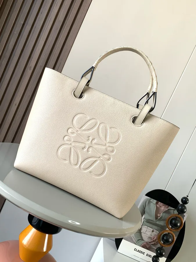 Anagram Tote with Print Elegant and Sophisticated