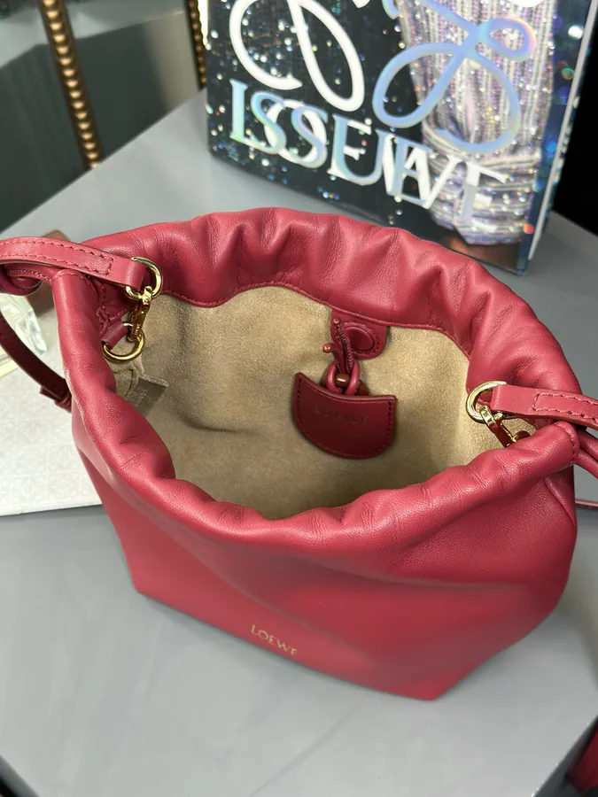 Flamenco Purse Yu Fu Bag Series, Deep Brick Red
