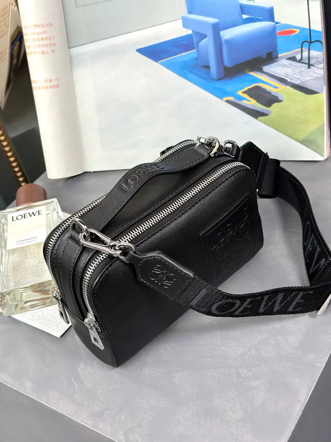 LOE Camera Bag Versatile Crossbody & Tote, Grained Calfskin