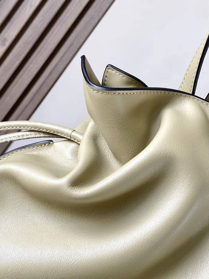 Flamenco Large Bucket Bag with Gold Logo