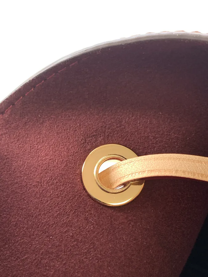 NÉONOÉ Mini Bucket Bag Classic Monogram Canvas with Grained Calfskin Trim