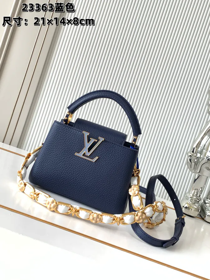 Capucines BB Handbag in Blue