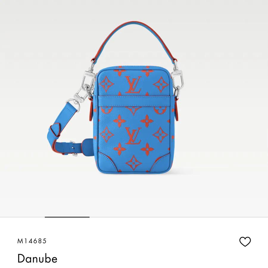 Danube Blue Men's Crossbody Bag