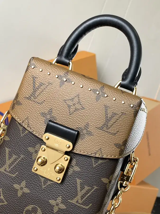 Camera Box Handbag with Monogram and Monogram Reverse Canvas