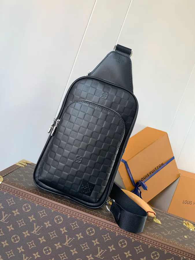N45303 Black Damier Infini Bucket Bag