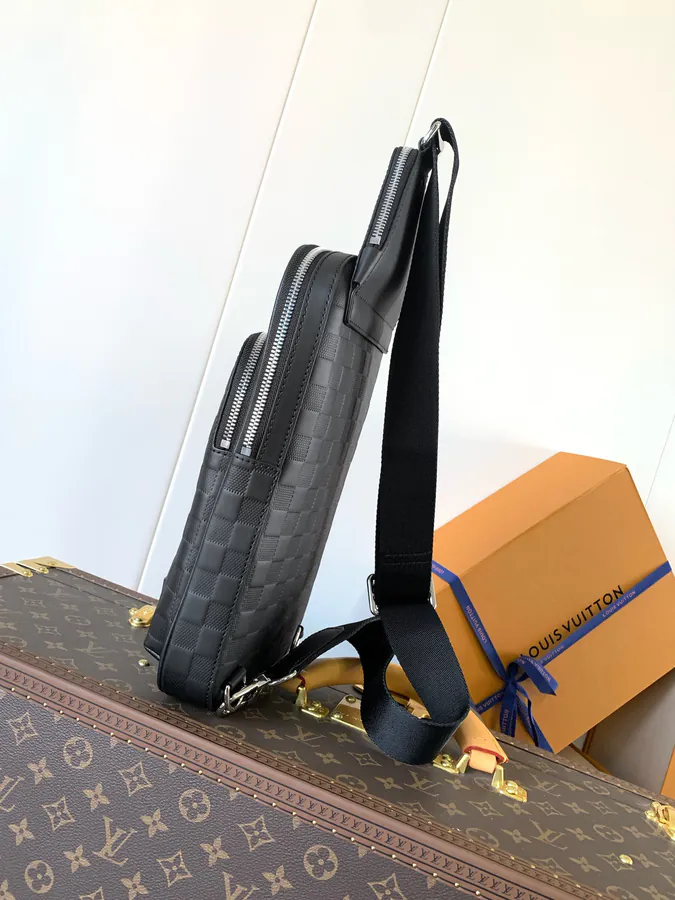 N45303 Black Damier Infini Bucket Bag