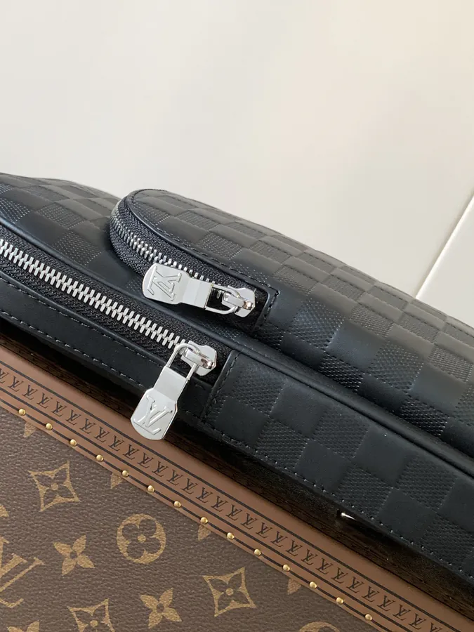 N45303 Black Damier Infini Bucket Bag