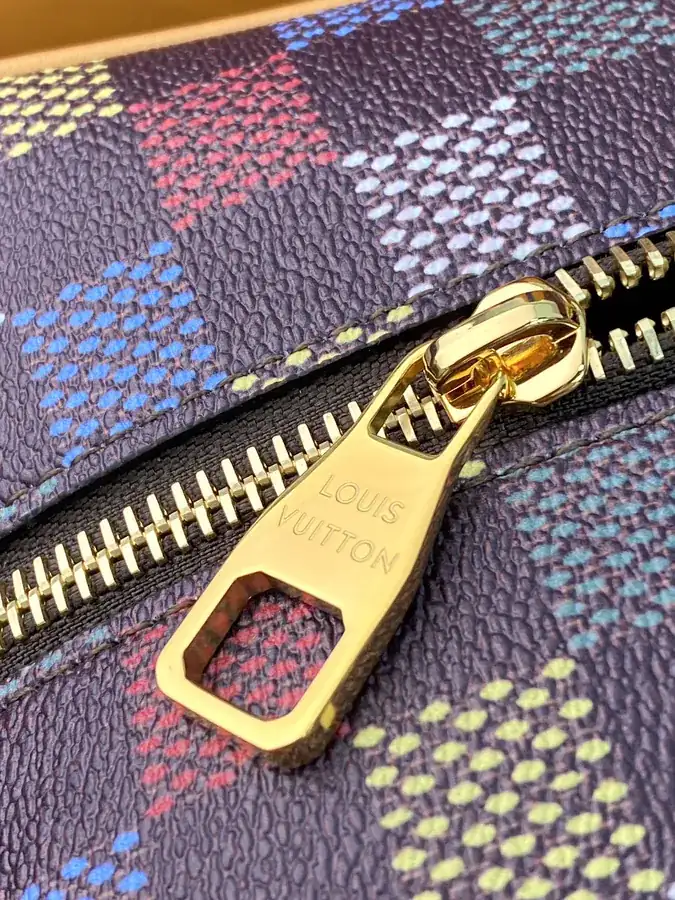 LOER DO KIT Travel Bag Canvas with Colorful Pattern, Leather Handle, Detachable Ball ERS UNITED Pendant