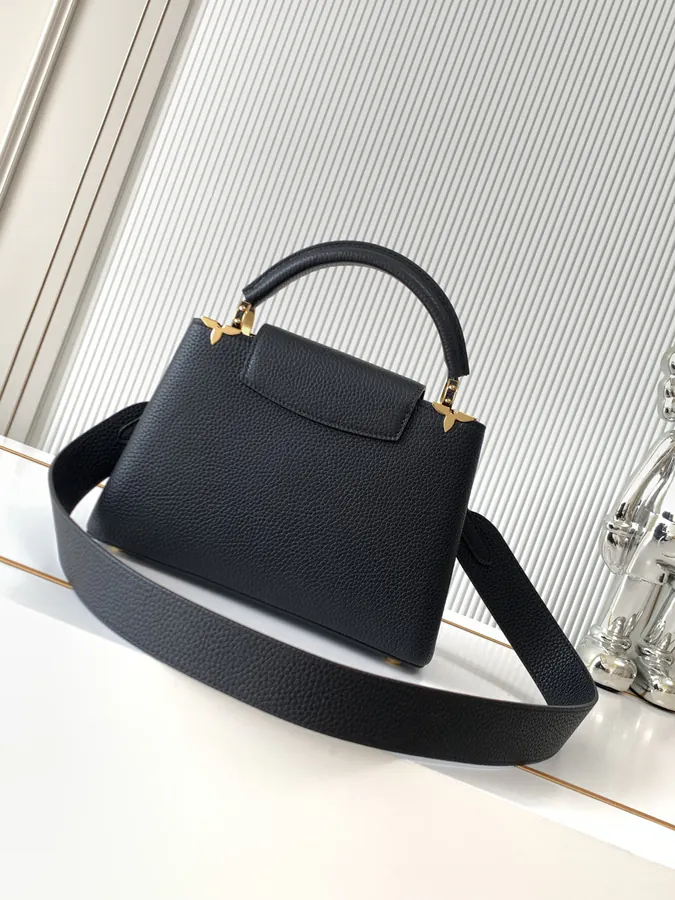 CAPUCINES Mini Handbag Elegant Luxury with Grained Calfskin