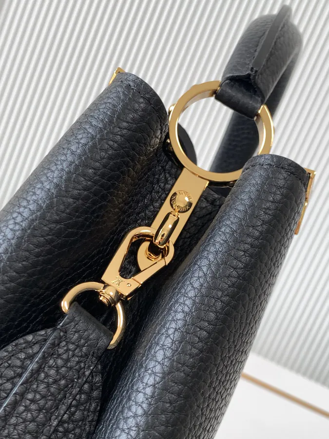 CAPUCINES Mini Handbag Elegant Luxury with Grained Calfskin