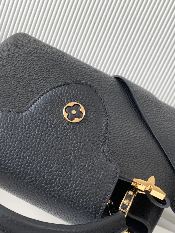 CAPUCINES Mini Handbag Elegant Luxury with Grained Calfskin