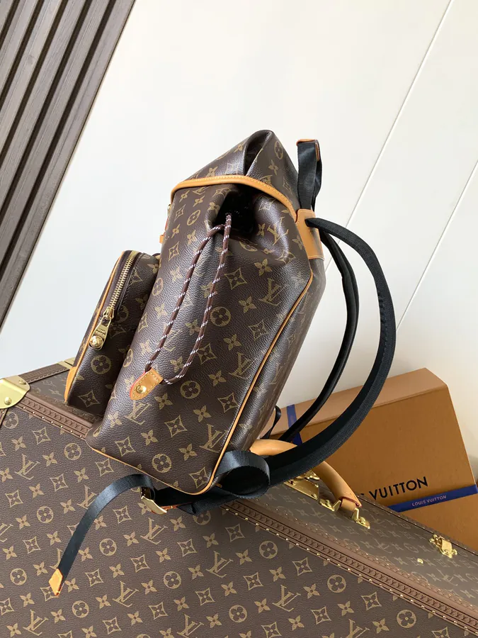 Montsouris Cargo Backpack Classic and Practical with Monogram Pattern