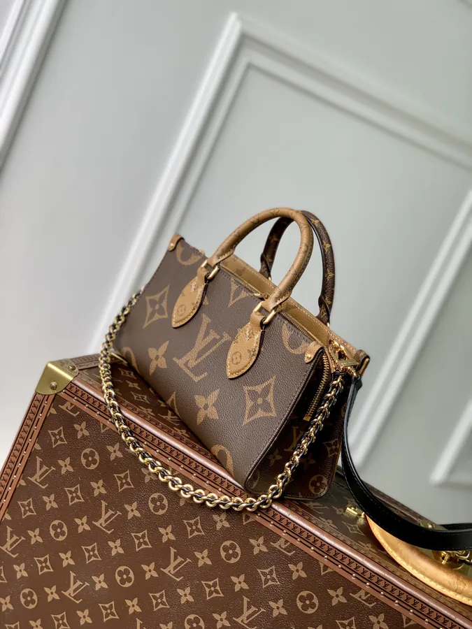 OnTheGo East West Tote with Monogram Giant Elements
