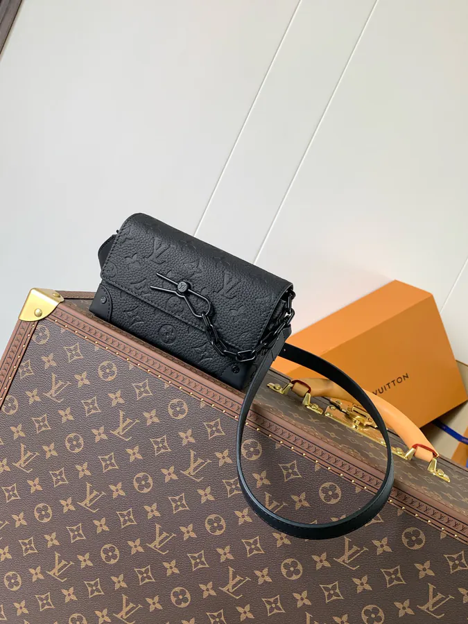 Steamer Mini Tote in Taurillon Leather with Monogram Pattern