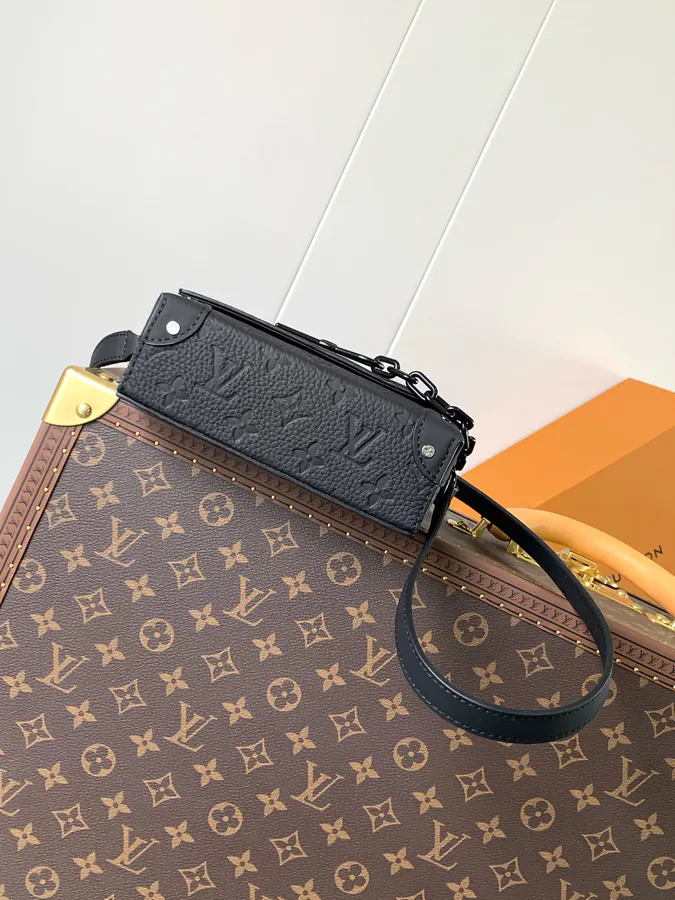 Steamer Mini Tote in Taurillon Leather with Monogram Pattern