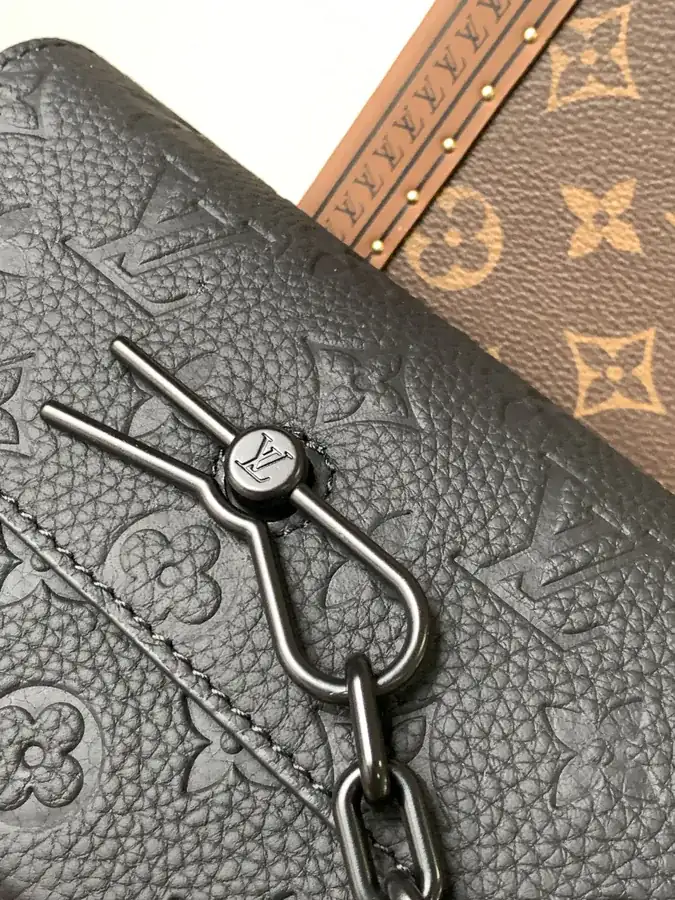 Steamer Mini Tote in Taurillon Leather with Monogram Pattern