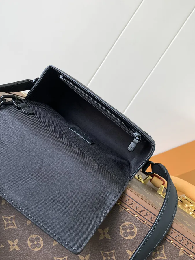 Steamer Mini Tote in Taurillon Leather with Monogram Pattern