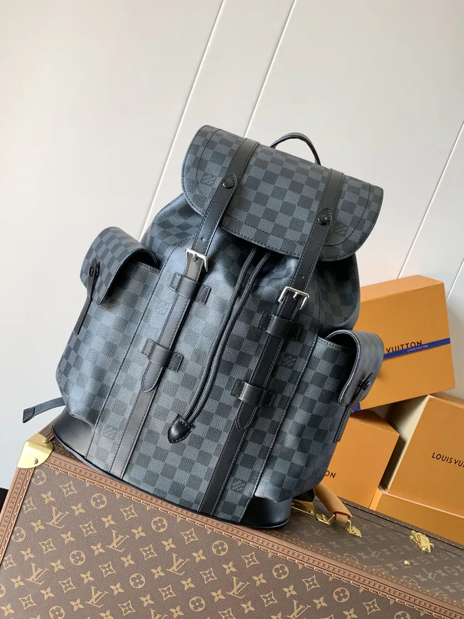 Christopher Double Shoulder Bag in Monogram Canvas