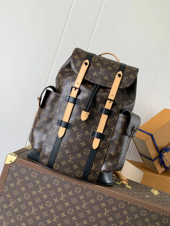 Christopher Monogram Backpack Mid Size