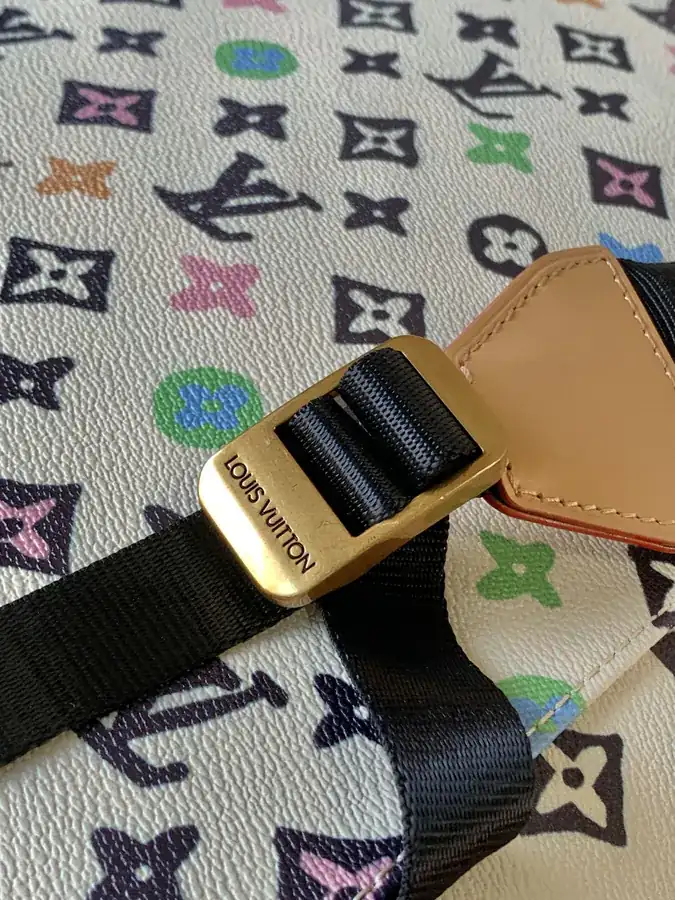 Christopher Large Backpack with Monogram Canvas and Crocodile Leather