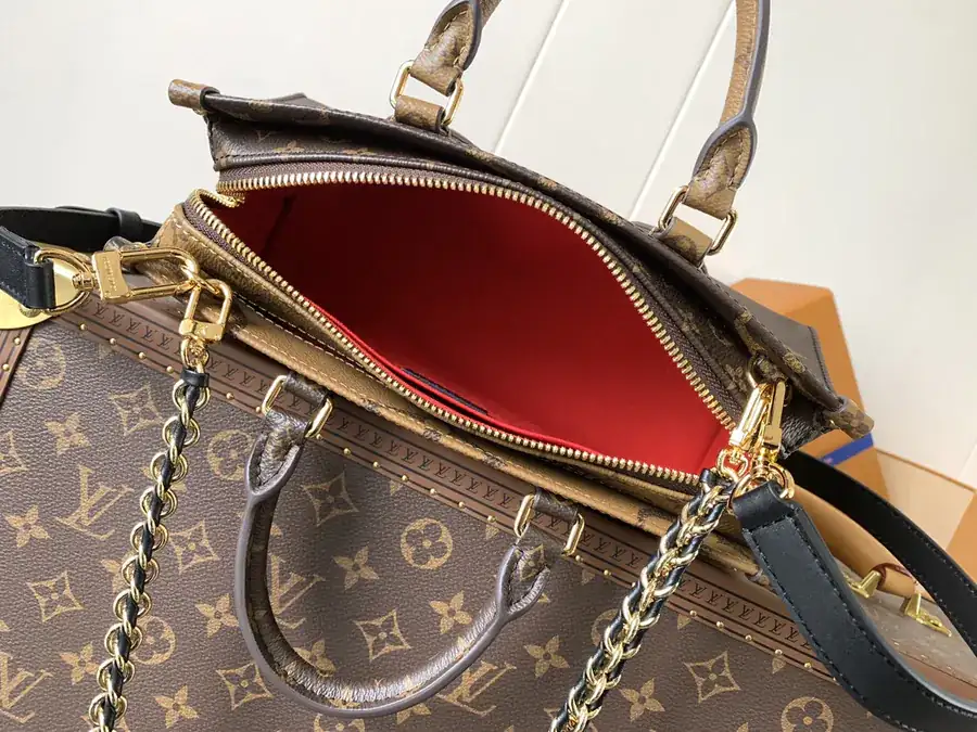 OnTheGo East West Handbag with Giant Monogram and Monogram Reverse Elements