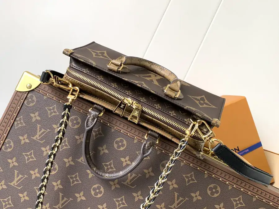 OnTheGo East West Handbag with Giant Monogram and Monogram Reverse Elements