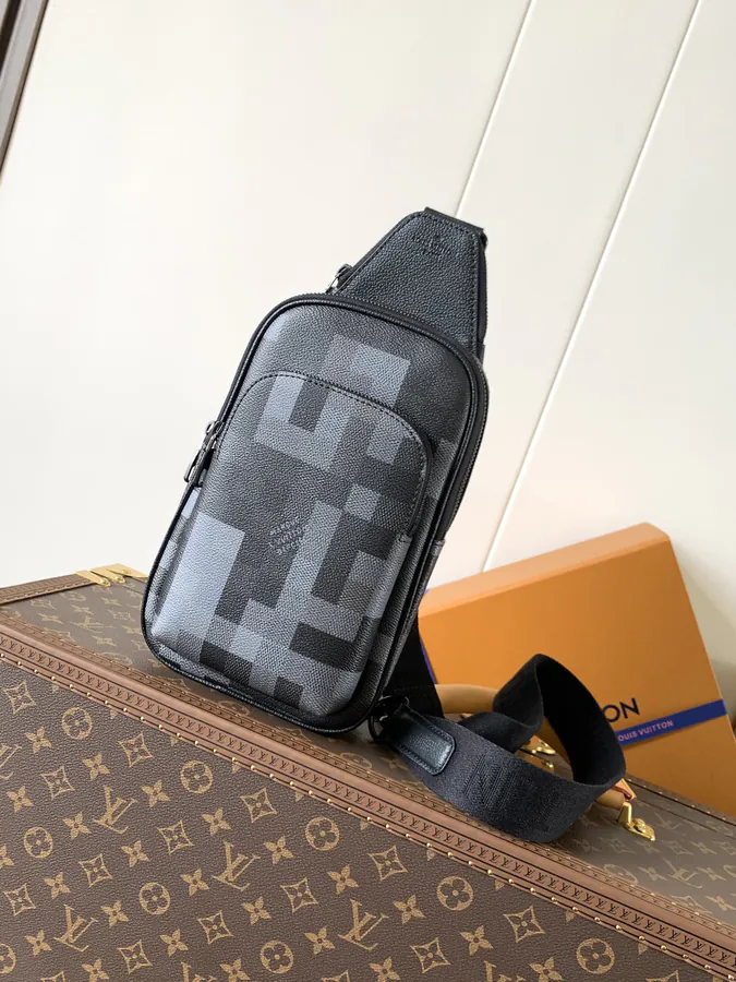 Pharrell Williams Avenue Shoulder Bag Damier Pattern