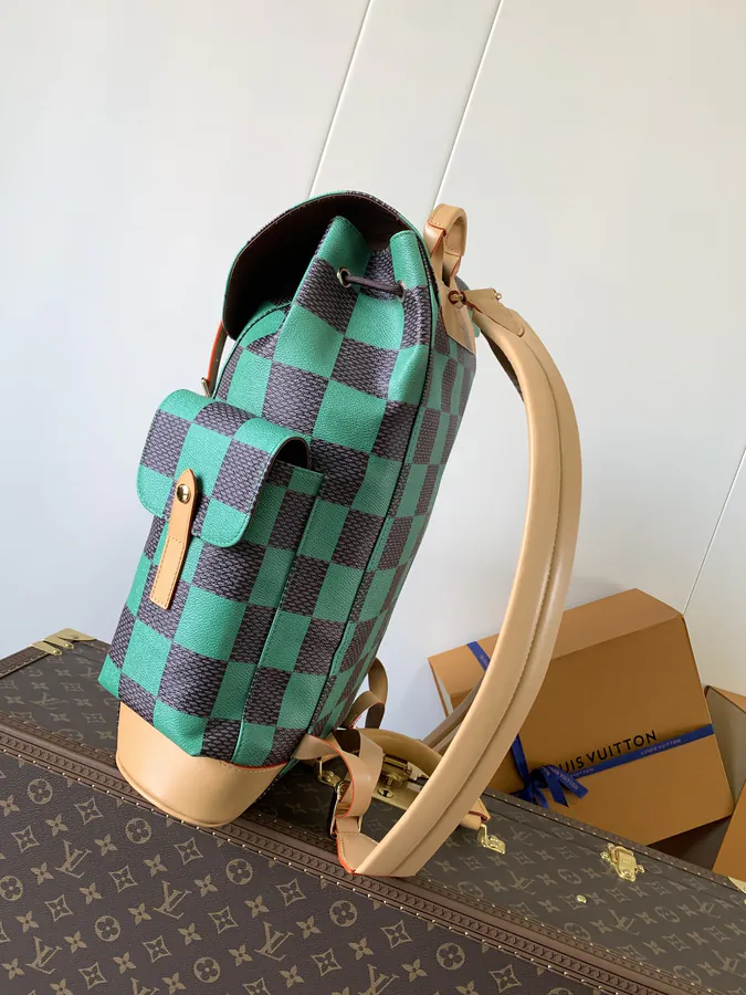 Christopher Green Grid Small Backpack