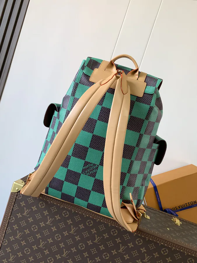 Christopher Green Grid Small Backpack