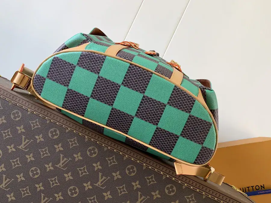 Christopher Green Grid Small Backpack