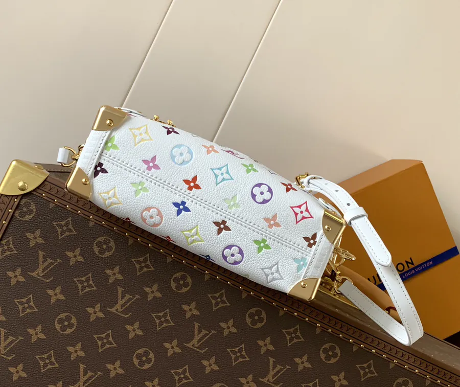 Side Trunk Midsize Handbag with Monogram Pattern
