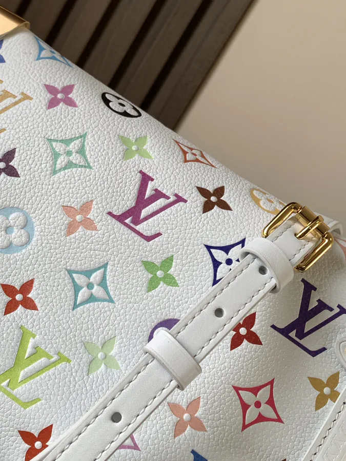 Side Trunk Midsize Handbag with Monogram Pattern