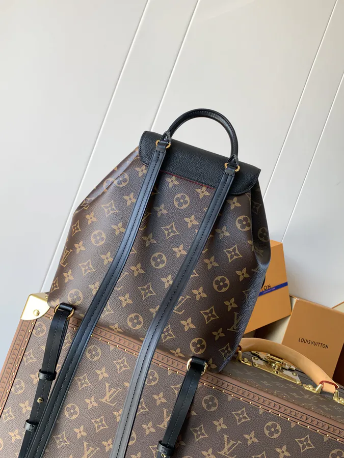 Montsouris Small Backpack Monogram Canvas & Leather