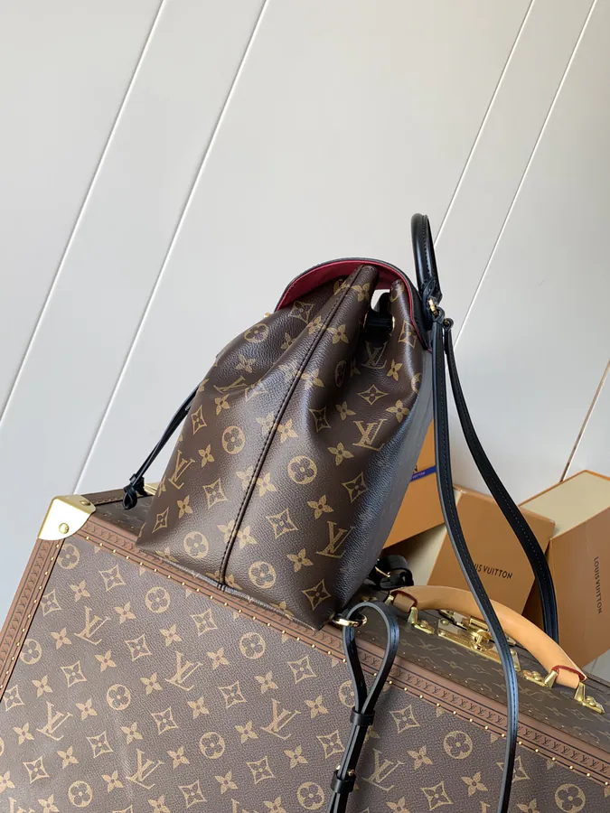 Montsouris Small Backpack Monogram Canvas & Leather